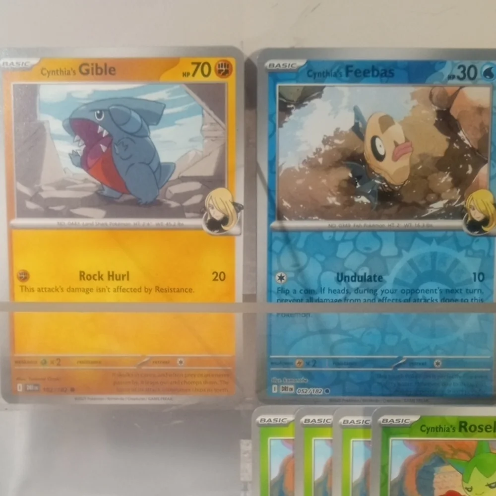 Cynthia Character Core Deck Bundle 15pc ✨ Roserade SIR 184/182 + Garchomp Line